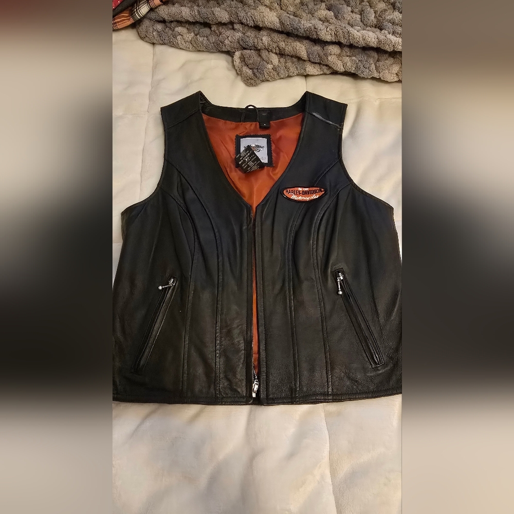 Harley-Davidson Black Leather Vest